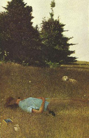 andrew wyeth lab master bedroom dog on bed