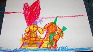 TJ rows Emma in a boat